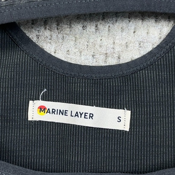 Marine Layer Tak Top Gray Women Small Gray Luxe Ribbed Textured Hiking Outdoor - Picture 4 of 12